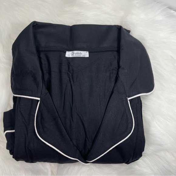 NWT Pajama Set for Women Soft Capri Button Up Cooling Pjs Set/Size XXL - Picture 6 of 7